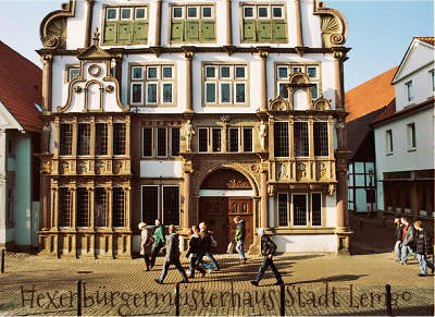 Hexenbürgermeisterhaus in Lemgo in het Land van Hermann